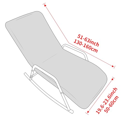Funda de mecedora elástica antideslizante lavable para sofá individual 4