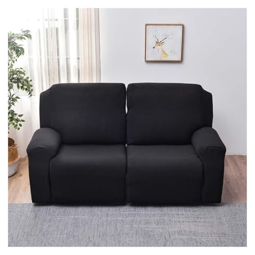 Funda de sofá relax reclinable de 2 plazas elástica WJHDWYD lavable de 6 piezas color A4 2