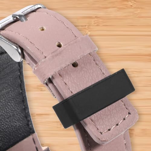 Larrel 8 Stück Silikon Uhrenarmband Schlaufe, 14/16/18/20 mm Silikon UhrenarmbandHalter Schwarz Ersatz Uhrenband Schlaufe Uhrenarmband Befestigungsringe Unisex UhrenarmbandVerschlussring Zubehör