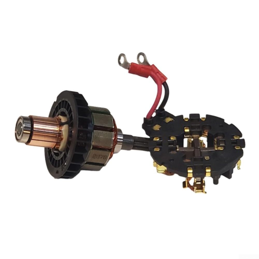 Kit di ricambio per armatura con porta spazzola di carbone e per unità di giogo per driver DTD152, componenti del motore del trapano elettrico e cacciavite a batteria per pezzi di ricambio (3 pezzi)