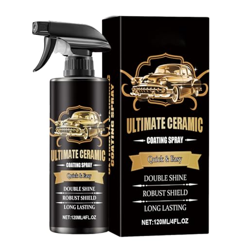 Spray de Recubrimiento para Vehículos,Recubrimiento Cerámico Para Vehículos 120ml | Pinturas y Bases para Autos, Camiones, Motocicletas Parabrisas y Detallado