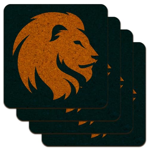 Graphics & More East Texas A&M Primary Logo Low Profile Novelty Cork Coaster Set
