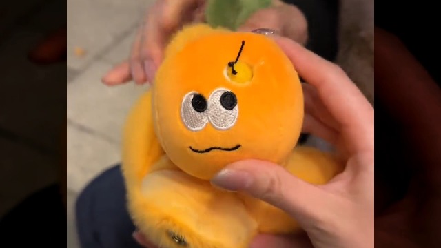 Amazon.com: Fogsea Adorable Orange Tangerine Plush Keychain with