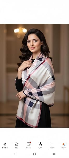 Image of Floral Printed Silk stole | silk Scarf for Women | stylish silk stole for women | Soft Lightweight Stole, Shawl & Neck Wrap | Scarf for Wedding, Party, Travel & Casual Wear