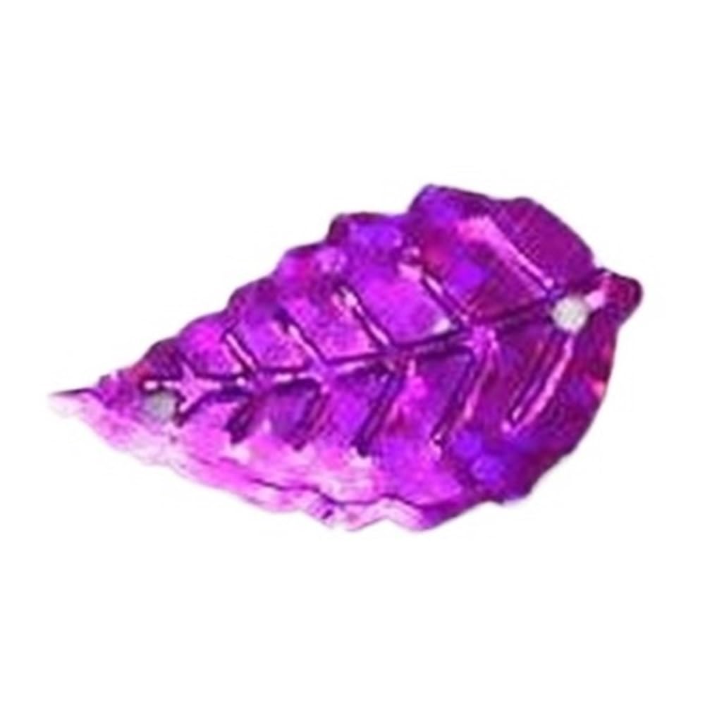 Sequins en vrac faciles à coudre grâce aux 2 trous motif feuille rose pour réparer vos habits