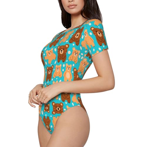 One Piece Swimsuit for All Women Crewneck Swimwear Monokini Bathing Suit2