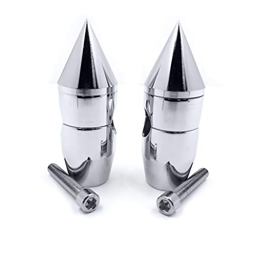 Xkh- Motorcycle 1''Inch Spike Handlebar Risers Compatible With Kawasaki Vulcan 900 Classic Custom Chrome [B00Y5Nag7K] #TOP28