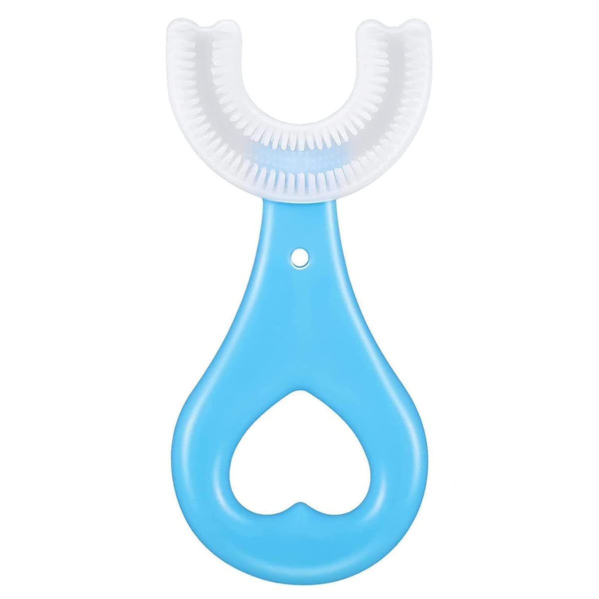 EXP U Shaped Toothbrush For Kids Manual Kids Brush 360 Degree Soft Silicone Oral Teeth Cleaning For Baby Infant Toddler Children