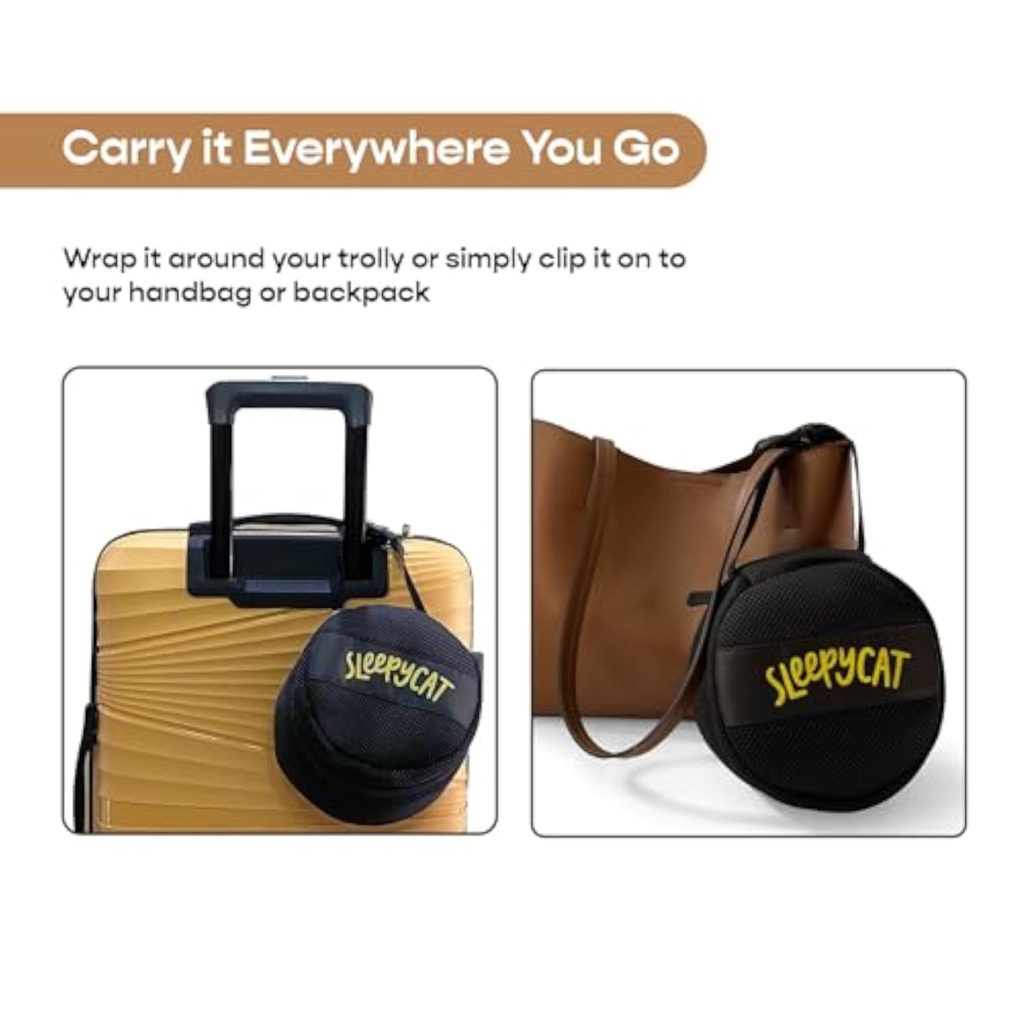 Travel Neck Pillow, Memory Foam Fill, Portable & Durable