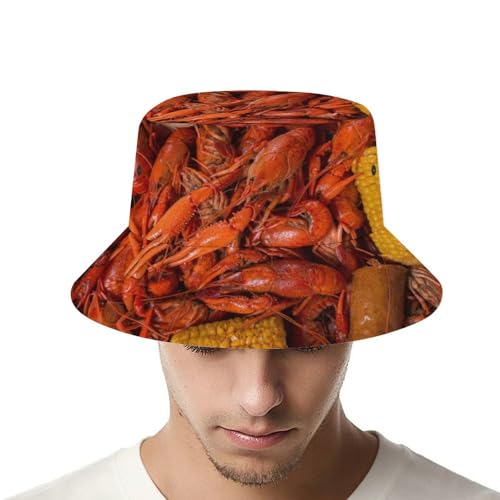 Chicken Nugget Bucket Hat for Women Funny Realistic Food Fisherman Cap for Teens Novelty Sun Hat for Men Outdoor4
