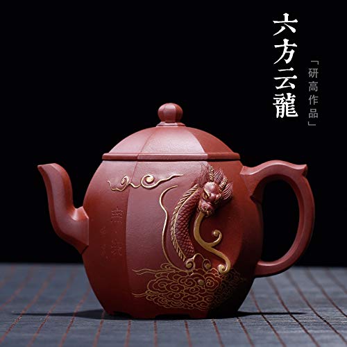 Yixing Zisha Teekanne 400ml - Handgefertigte Chinesische Teekanne Aus Ton