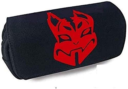 Pencil Case Large Capacity, Pencil Pouch Double Zippers Fox Pencil Bag, Canvas Bag Stationery Box for Student Office College Middle School High School for Girls Boys and Adults