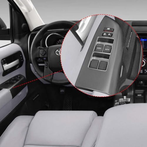 Botonera elevalunas y panel de control de ventana para puerta del conductor de coche 7