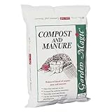 Michigan Peat Compost and Manure Blend, Garden Magic Mix with Odor-Free Blend, 40 Lbs - Outdoor Lawn and Gardening Mixture with Nutrients and Minerals for Soil Potting and Planting