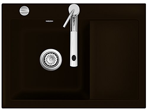 Preisvergleich Produktbild Flächenbündige Spüle MERA 70 F Siena mit Becken links u. Excenterbedienung