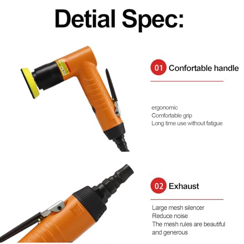 Mini ponceuse d'angle d'air 22 000 tr/min pour polisseuse pneumatique auto