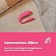 We-Vibe Sync Lite Paarvibrator – C-förmiger Vibrator – Wearable-Vibrator für Paare – Vibrationen für gemeinsamen Genuss – Wiederaufladbar - Rosa