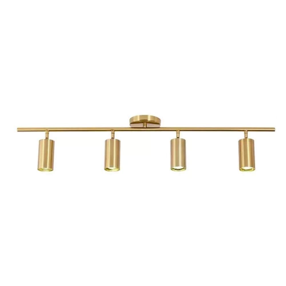 LED Ceiling Light rotatable,Modern Retro Antique Brass 4 Way Adjustable Ceiling Spotlight (4 Way)