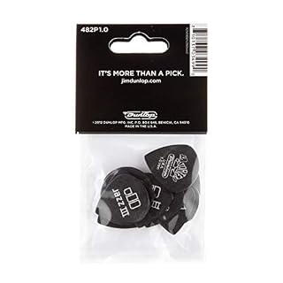 Dunlop 482P100 Médiators Tortex Pitch Black Jazz III 1,00mm sachet de 12 - Les Beatles, Paul McCartney, John Lennon, RIngo Starr, George Harrison Dunlop 482P100 Médiators Tortex Pitch Black Jazz III 1,00mm sachet de 12 – Image 5