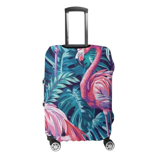 Travel Luggage Cover Suitcase Protector Flamingo And Leaves Elastic Washable Suitcase Cover Anti-scratch Spandex Baggage Covers Fits 18-32 Inch Luggage, style4