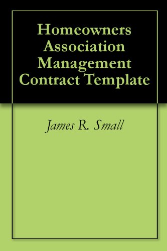 Homeowners Association Management Contract Template eBook : Small ...