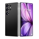 S24 Ultra SIM-Free Unlocked Mobile Phones, Android 14, 7.3" Display Smartphone, 16GB RAM 1TB ROM, 8000mAh Battery Phone, 72MP 108MP Camera, 5G Dual Sim/Fingerprint/Face Unlock/GPS,Black-7.3 Inch