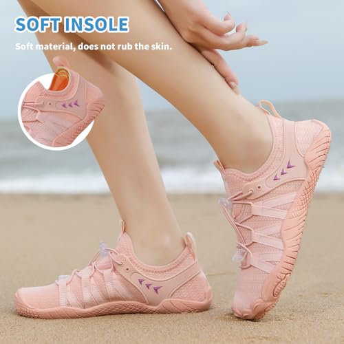 Water Shoes for Women Men Beach Women Swim Pool River Barefoot Quick Dry Slip-on for Pool Beach Surf Water Park Yoga by ziitop - Used condition - Image 2