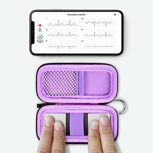 Heart Monitor Case Compatible With Alivecor For Kardia Mobile Ecg/For Kardiamobile 6L For Apple And Android Device - Case Only(Purple) #TOP1