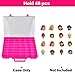 Display Case Compatible with Disney Doorables Collectible Mini Figures/ for MGA Entertainment Miniverse. Toys Storage Organizer for Multi Peek/ for Village Peek Characters (Box Only)--Rose Red