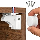 Serrure Magnétique Invisible pour Sécurité Enfant et Bébé – 10 Verrous & 2 Clés – Protection pour Placards, Portes & Tiroirs – Blocage Avec Ou Sans Perçage