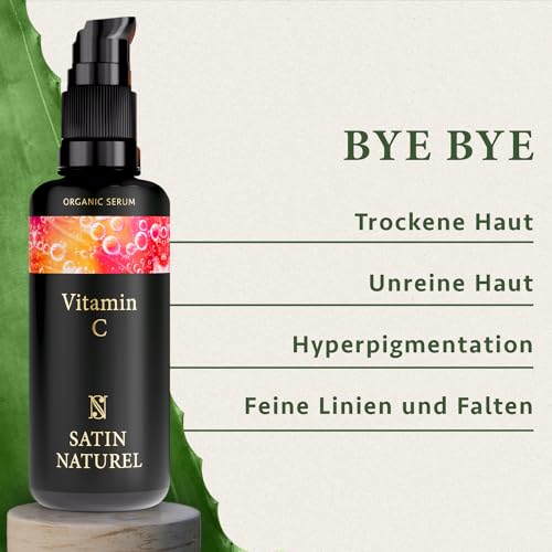Vitamin-C-Serum SatinNaturel BIO Vitamin C Serum Gesicht 100ml