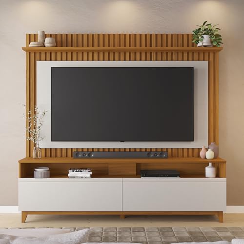 La Mejor Selección de Panel de Tv - los más vendidos. 43 Skal Living Mueble para TV 65' Rack + Panel NT1340-FB Freijo/Blanco