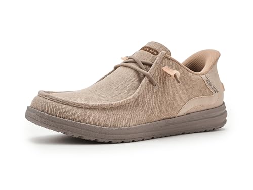 Skechers 210959 MELSON Zapatillas Bajas Hombre Taupe, 42 EU