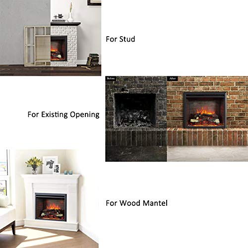 Electric Fireplace Insert with Heater