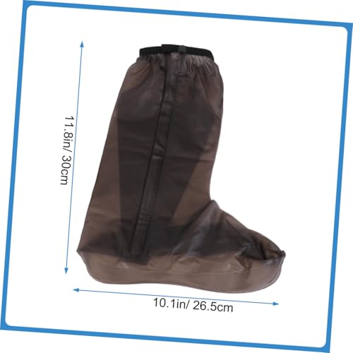 1 Par Cubre Zapatos PVC Impermeables Color Café miniatura 6