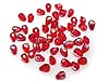 Czech Glass Pear Shaped Fire Polished Beads 9x7mm Light Siam AB Coated red Tear Drops, 50 Pieces, J020 #2