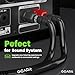GearIT 14AWG Premium Heavy Duty Braided Speaker Wire Cable (6 Feet) Dual Gold Plated Banana Plug Tips - in-Wall CL2 - Oxygen-Free Copper (OFC) Black