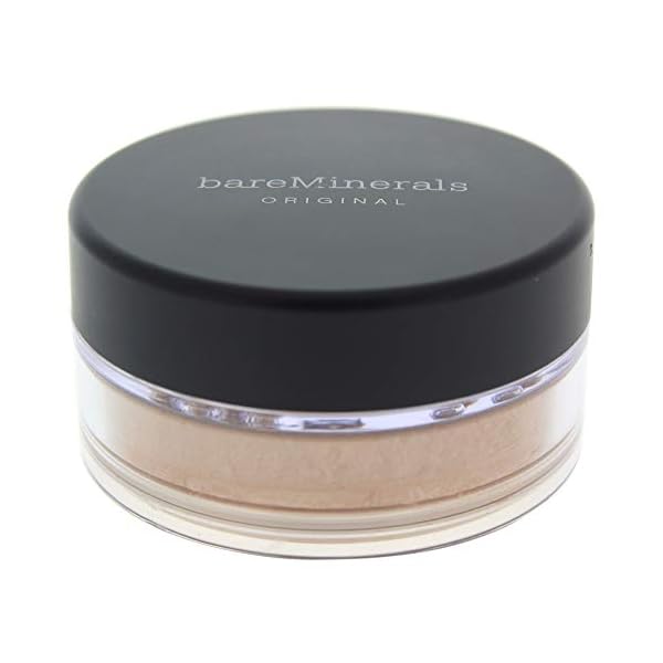 bareMinerals Original Loose Powder Foundation SPF 15, Lightweight Mineral Loose Powder Foundation Makeup, Buildable Coverage, Talc Free, Vegan