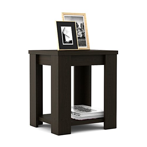 Image of Spacewood Bedside Table| Ruby | Engineered Wood Side Table Without Drawer | 3 Year Warranty | Vermount