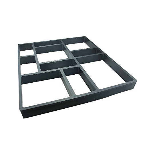 HapWay Stone Mold Walk Maker, 17.7×15.8 inches Pathways Stone Mould Paving Pavement Concrete Mold Stepping Stone Paver Walk Way (Rectangular Patterns)
