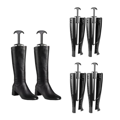 Hungpure Boot Tree Automatic Long Boot Holders Knee High Boots Shapers Black Boot Stretchers for Womens and Mens Shoes (2)