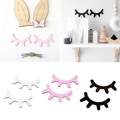Decoración de Pared 3D Pestañas Madera Rosa Pack 2 miniatura 2