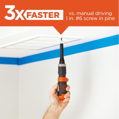 Image of BLACK+DECKER Cordless Screwdriver, Alkaline (BCF601AA)