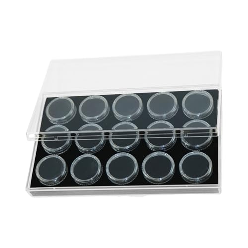 Boîtes de protection pierres précieuses en acrylique transparent avec couvercle à visser