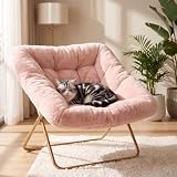 DUMOS Faux Fur Saucer Chair