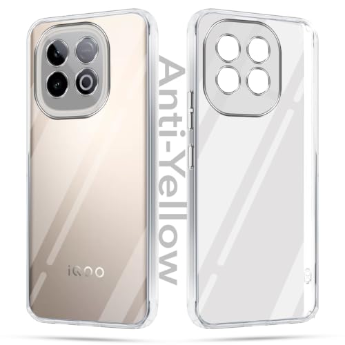 Image of Jkobi Lifetime Anti-Yellow Clear Back Cover Case for Vivo iQOO Neo 10 (Sleek Hard Crystal | Shockproof and Camera Protection)