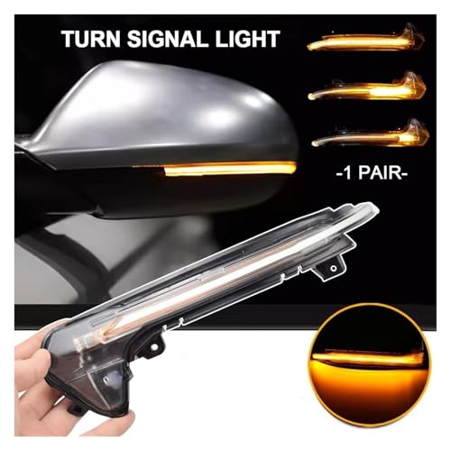 Intermitentes dinámicos LED de espejo para Audi A6 C7 y RS6 2013-2018 3