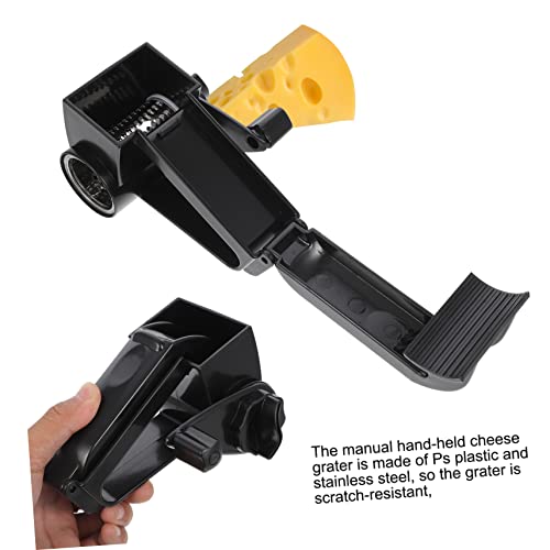 Rallador giratorio manual ABOOFAN negro para queso miniatura 5
