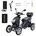 VEVOR Heavy Duty 4-Wheel Mobility Scooters for Seniors & Adults 450lbs Capacity - 40 Miles 3-Speed Long Range, 500W All Terrain Electric Recreational Scooter Wheelchair with 20° Max Climbing Capacity