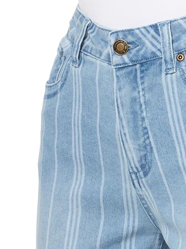 SLIM-SATION 5 Pocket Zip Front Flare Leg Ankle Jean with Double Row Fringe Hem3